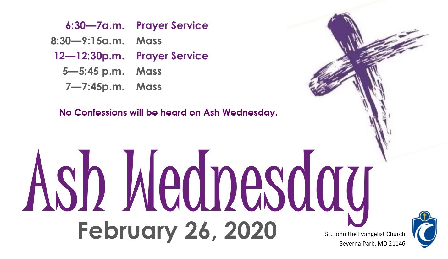 Ash Wednesday Service Schedule Pasadena